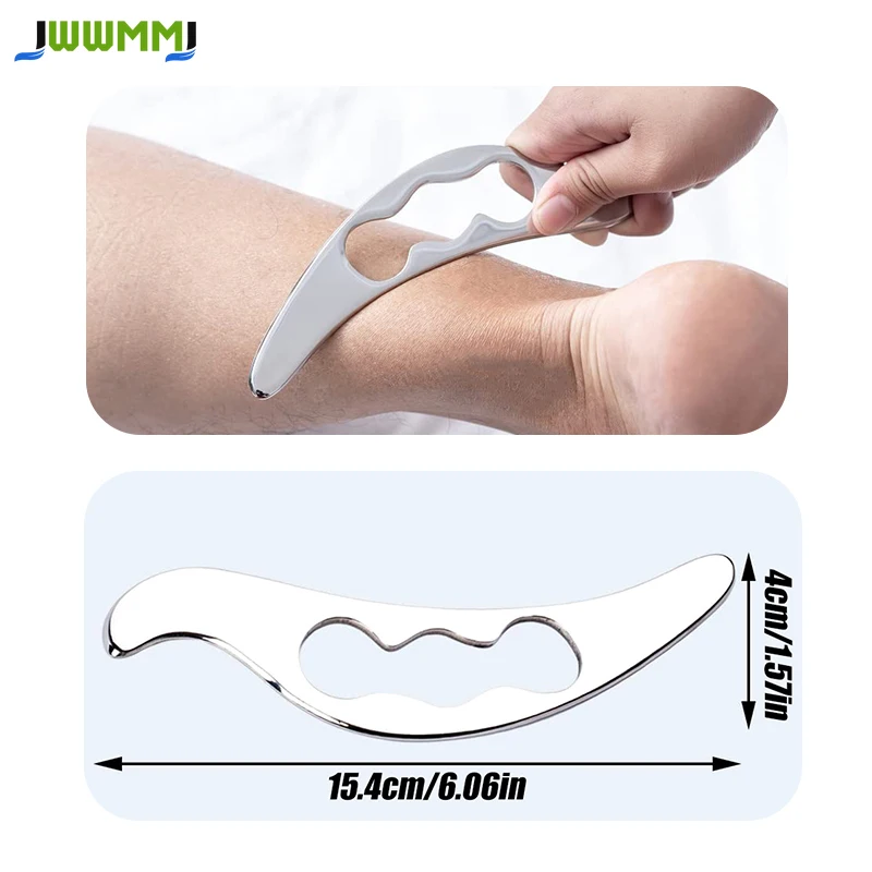 

1pcs Stainless Steel Guasha Scraping Massage Tool for Soft Tissue,Physical Therapy Stuff Used for Back,Legs,Arms,Neck,Shoulder