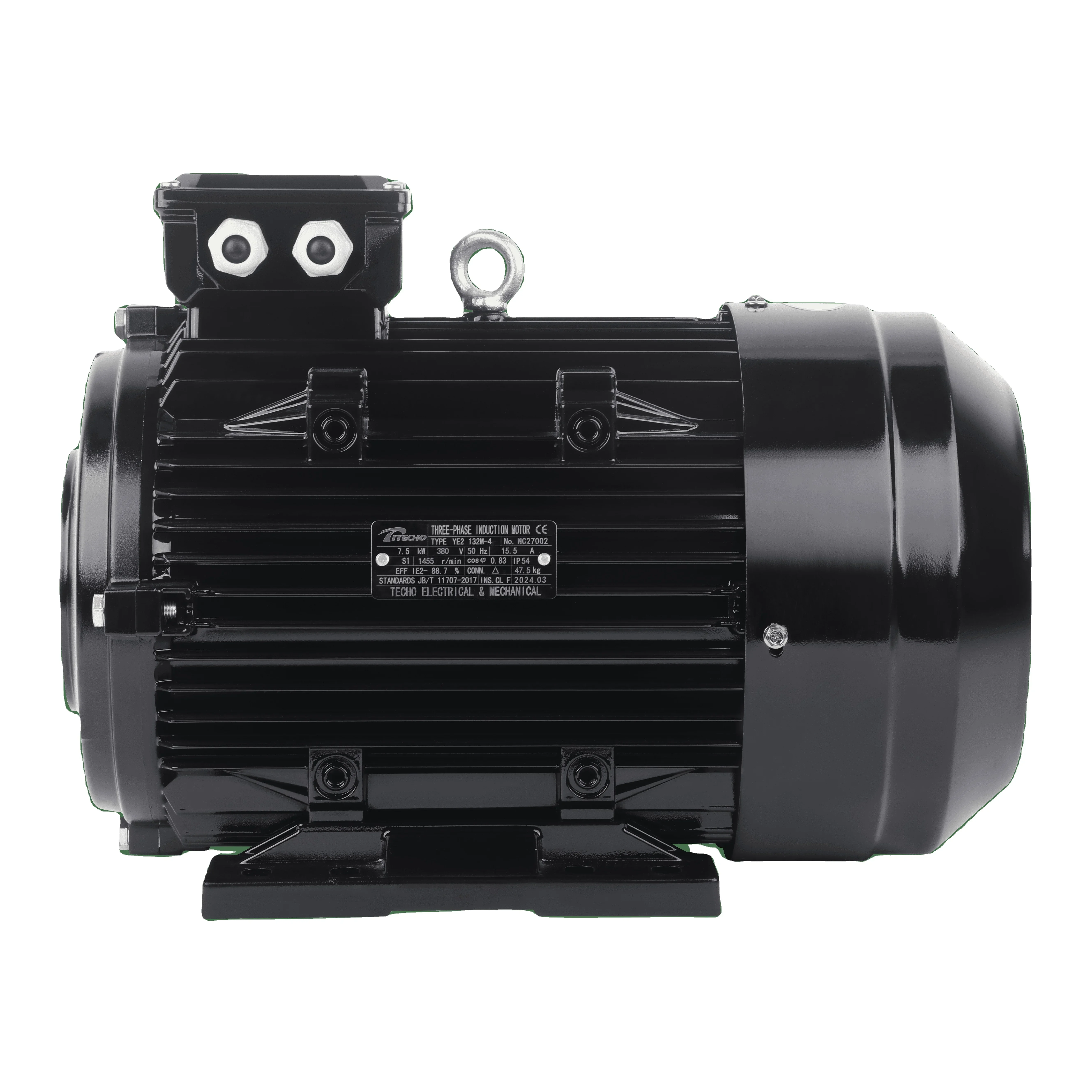 High Pressure Washer Three Phase Ac Induction Asynchronous Hollow Shaft Motor 4kw 5HP 380V 400V