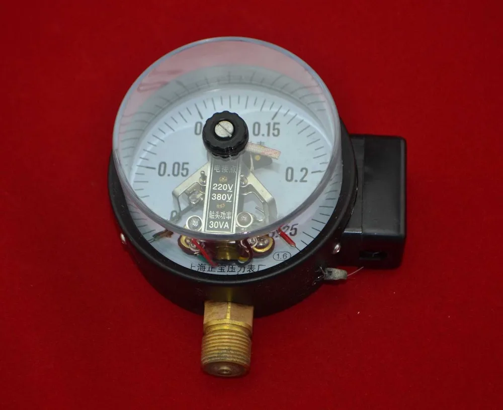 YXC100 1.6MPA Magneto-electric Contact Pressure Gauge Upper and Lower Limit Control Switch