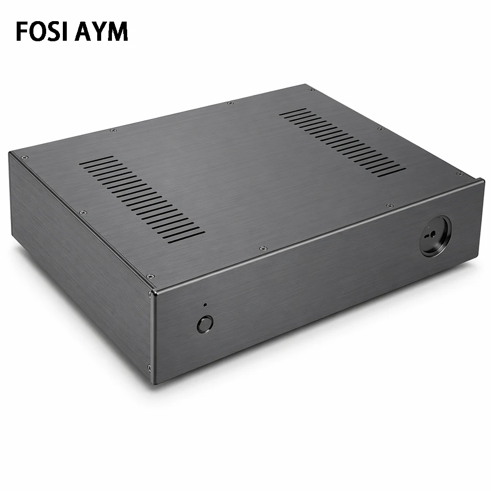 430x95x345mm FOSI AYM  Full Aluminum HiFi Power Amplifier Chassis Tube Preamp DAC Decoder Power Filter Case