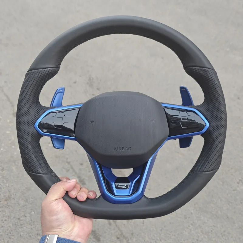 Custom for volkswagen Golf 7 Accessories Steering Wheel for Volkswagens VW Polo Golf R 6 7 8 MK6 MK7 GTi Passat B7 B8 Jetta