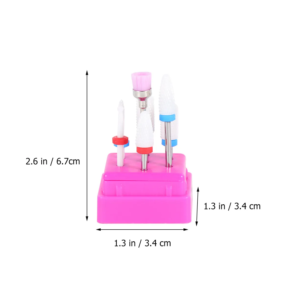 7종 매니큐어 드릴 비트 세트, 프리미엄 전동 네일 파일 도구용 네일 그라인딩 헤드, 살롱, 스파 또는 개인용으로 적합