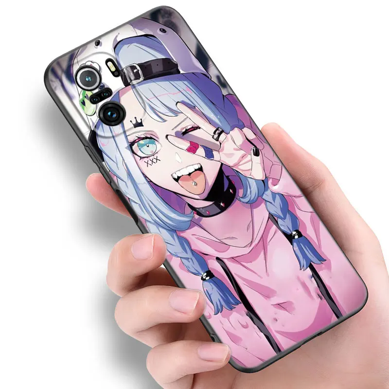 Anime Vaporwave Glitch Hot Black Silicone Phone Case For Xiaomi 11 Lite 10T 11T 13T 14 Pro POCO M3 M4 M6 X3 NFC X4 X5 Pro F5