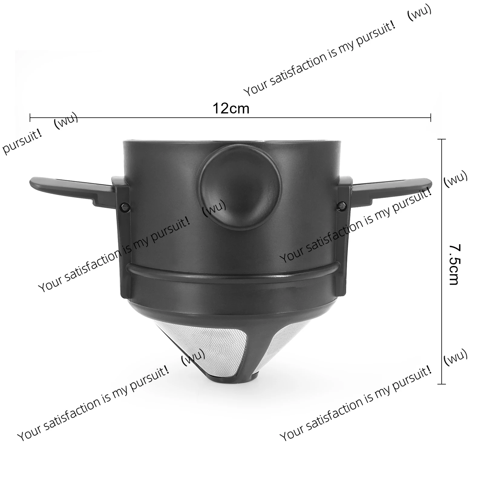Portable Coffee Filter Reusable Coffee Funnel Stainless Steel Cone Coffee Dripper Brewing Tools Paperless Pour Over Tea Holder