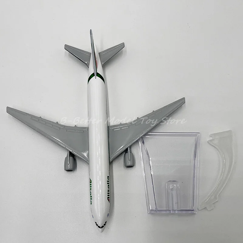 1:400 diecast metal modelo avião brinquedo 16 cm alitalia airlines boeing 777-200 réplica para coleção