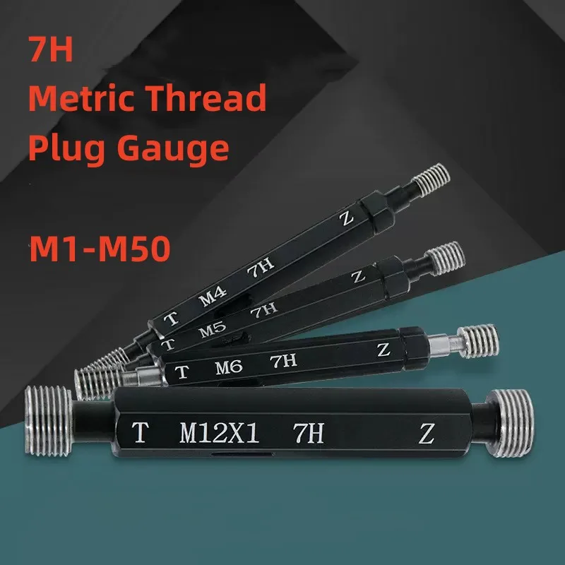 

1PCS Steel Mer-cury Gage Metric Fine Thread Plug Gauge High Quality Wholesale 7H M16 M17 M18 M19 M20M1M5M6M8M10M12-M20