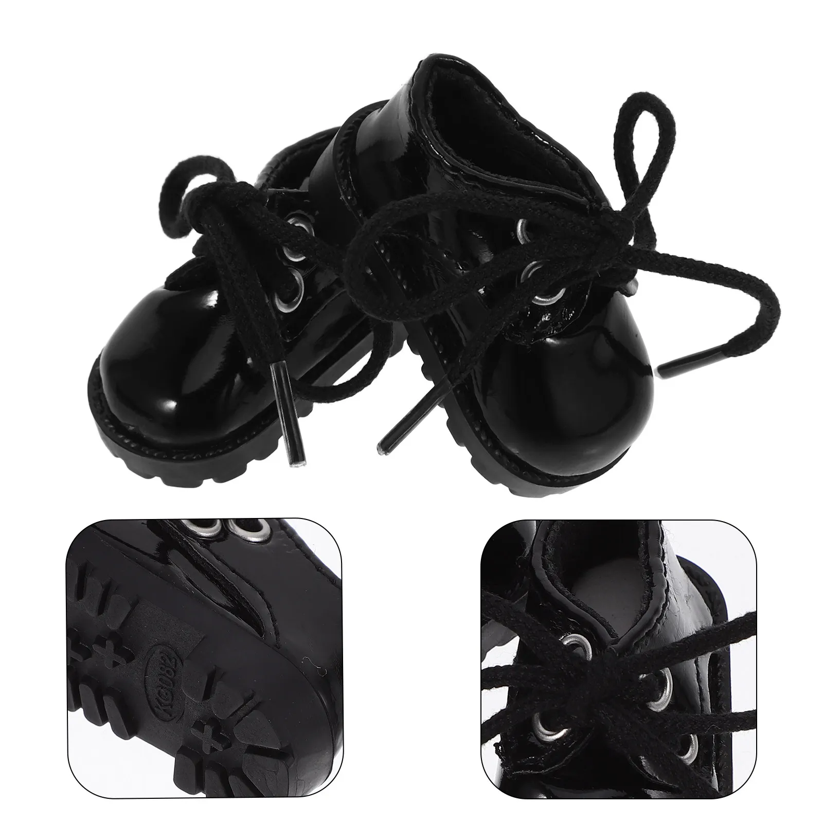 

1Pair Miniature Shoes Adornments Girls Cute Decoration Professional Production Technology Not Easy to Fade Portable Exquisite