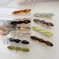 Horquilla de acetato para el cabello para mujer y niña, pasadores coreanos simples, accesorios para el cabello, joyería