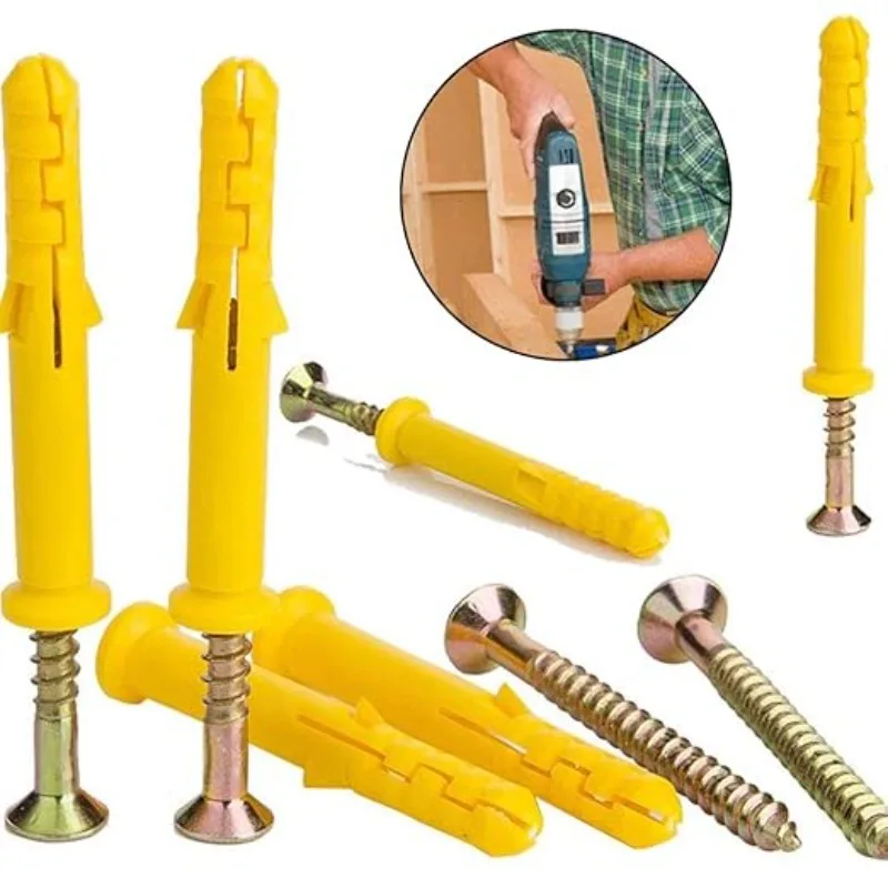 Kunststoff Expansion Rohr Rohr Wand Expansion Anker Stecker Selbstschneidende Rohr Schraube Bohren Stecker Beton Trockenbau Anker Befestigungen