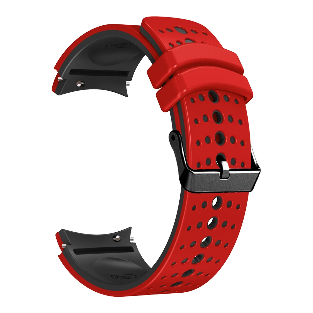 Silikonowy pasek do Samsung Galaxy Watch 6 5 4 44mm 40mm 45mm sportowe akcesoria do zegarków Galaxy 6 4 klasyczne 47mm 43mm Correa