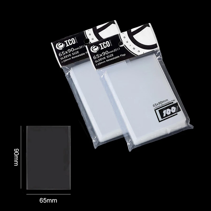 Fundas para tarjetas, cubierta transparente, Protector transparente, tarjetero para juego de mesa, carpeta comercial de identificación, bolsa para fotos, 100-500 Uds.
