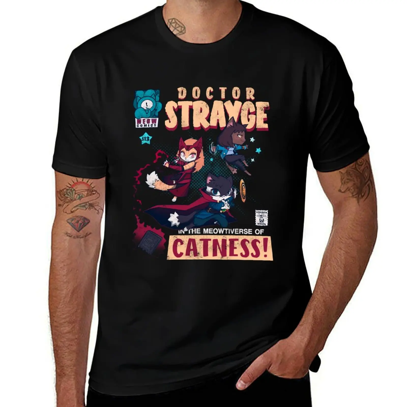 

Meowtiverse T-Shirt vintage t shirts Aesthetic clothing quick drying custom t shirt black t shirts for men