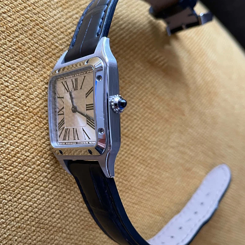 Fit Ballon Bleu Pasha Panthere Santos Cle Ronde Maillon Drive Tortue Múltiples Zafiro Azul Redondo Adecuado para Cartier Crown