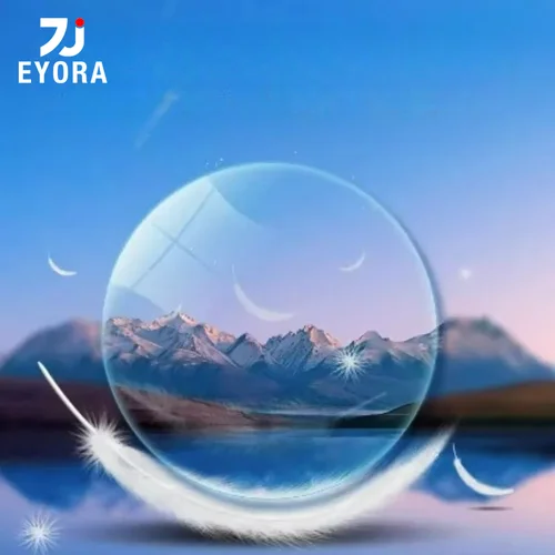 Imagen 1 del producto EYORA 1,56 1,61 1,67 1,74 índice versión única lentes asféricas personalizadas gafas graduadas lentes para miopía hipermetropía 1 par