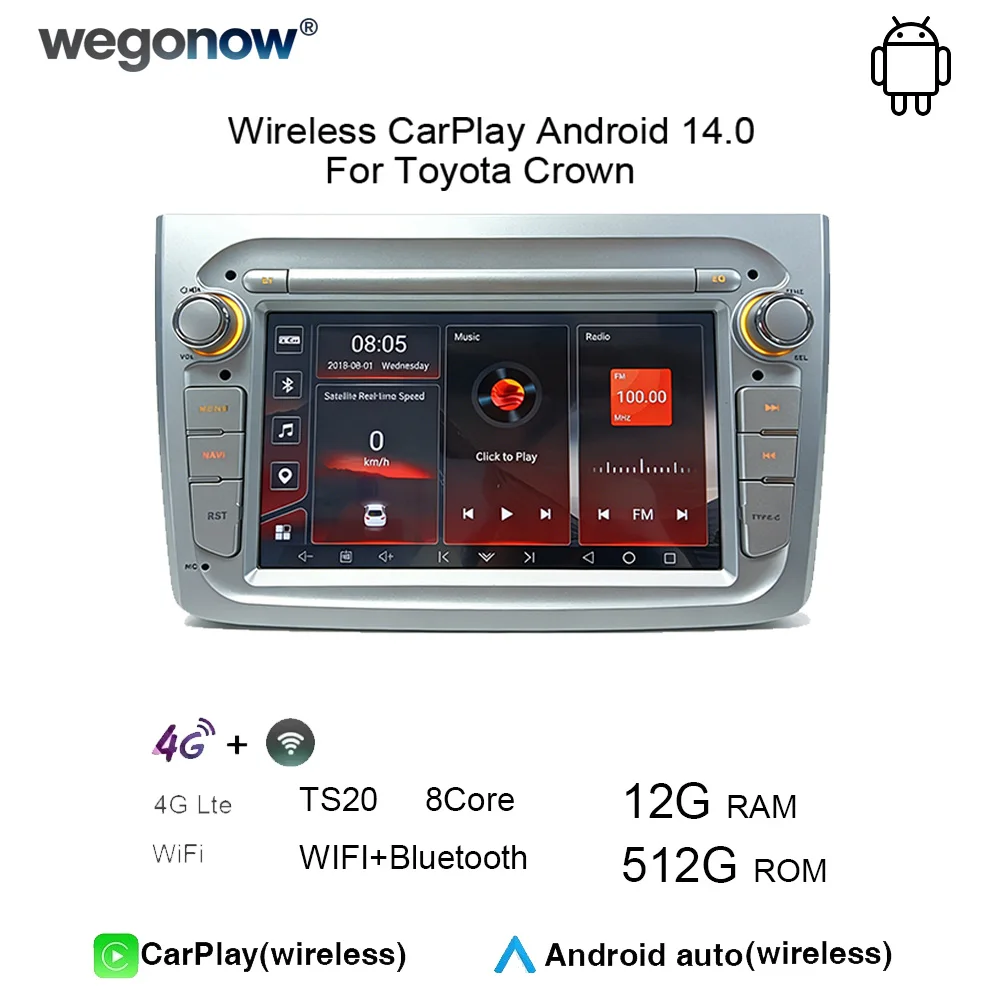 IPS car radio For Alfa Romeo MiTo 2008-2012 special support wireless CarPlay Android Auto WiFi and Bluetooth multimedia player