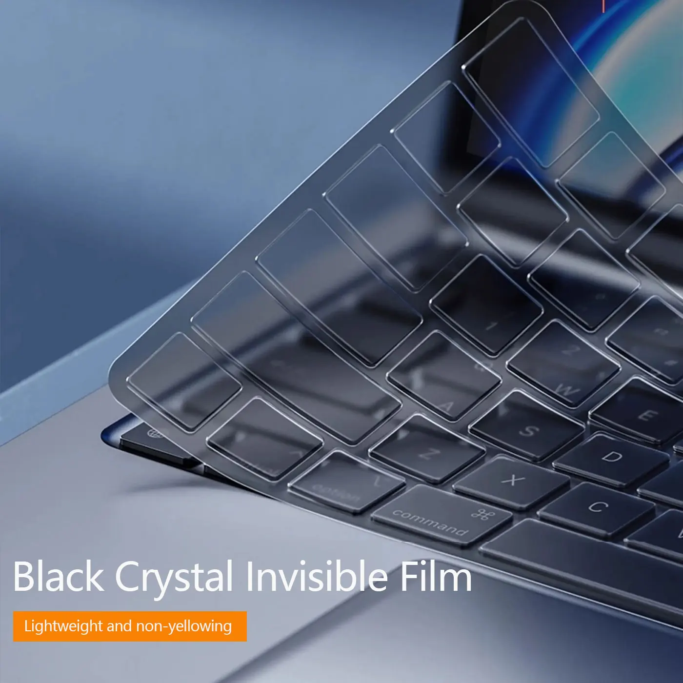 Suitable for Apple MacBook Pro 14 Black Crystal Keyboard Film M4 Air Notebook 13 Computer 15 Protective Film 16M5