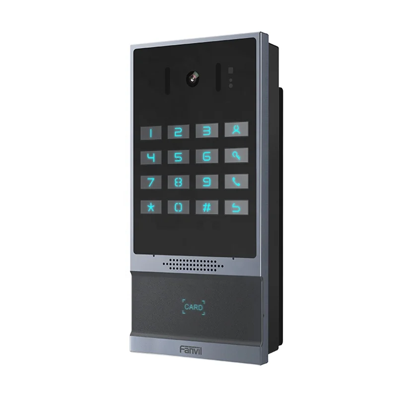 I64 2 Mega-Pixel Video Intercom SIP IP Door Bell Doorphone With Password, RFID/IC Cards, NFC, Indoor Switch,Remote DTMF