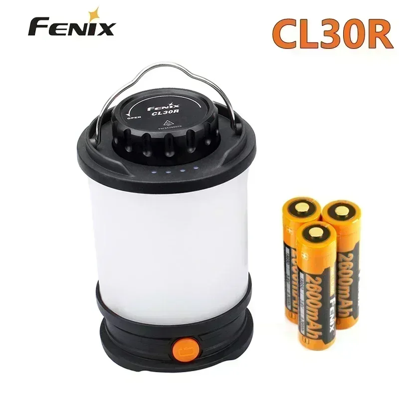 Fenix CL30R Camping light Max 650 Lumens Micro-USB Rechargeable 3*18650 anti-glare camping lantern equipment Lamp