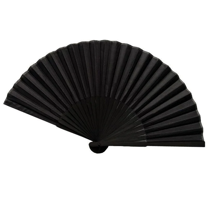 Wedding Chinese Style Dance Folding Fans Black Folding Fans Favor Party Vintage Hand Fan Chinese Dance Party