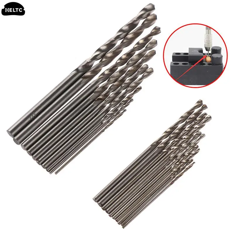 10 sztuk/pudło Mini wiertło wiertło hss 0.8mm-3.0mm prosto Shank PCB zestaw wierteł skrętnych