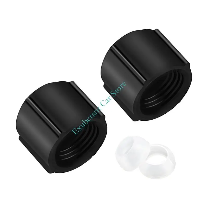 

ABS Drain Caps for Water System Low Point Drainage 1 2 Inch Hot Cold Lines 2 Pieces
