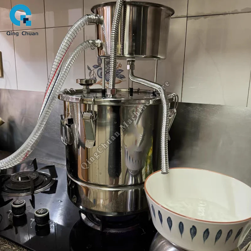 Équipement de brassage domestique, petits appareils ménagers, en acier inoxydable, extrait de brandy de liqueur, vin, fruits, vin, distillateur de brassage d'alcool