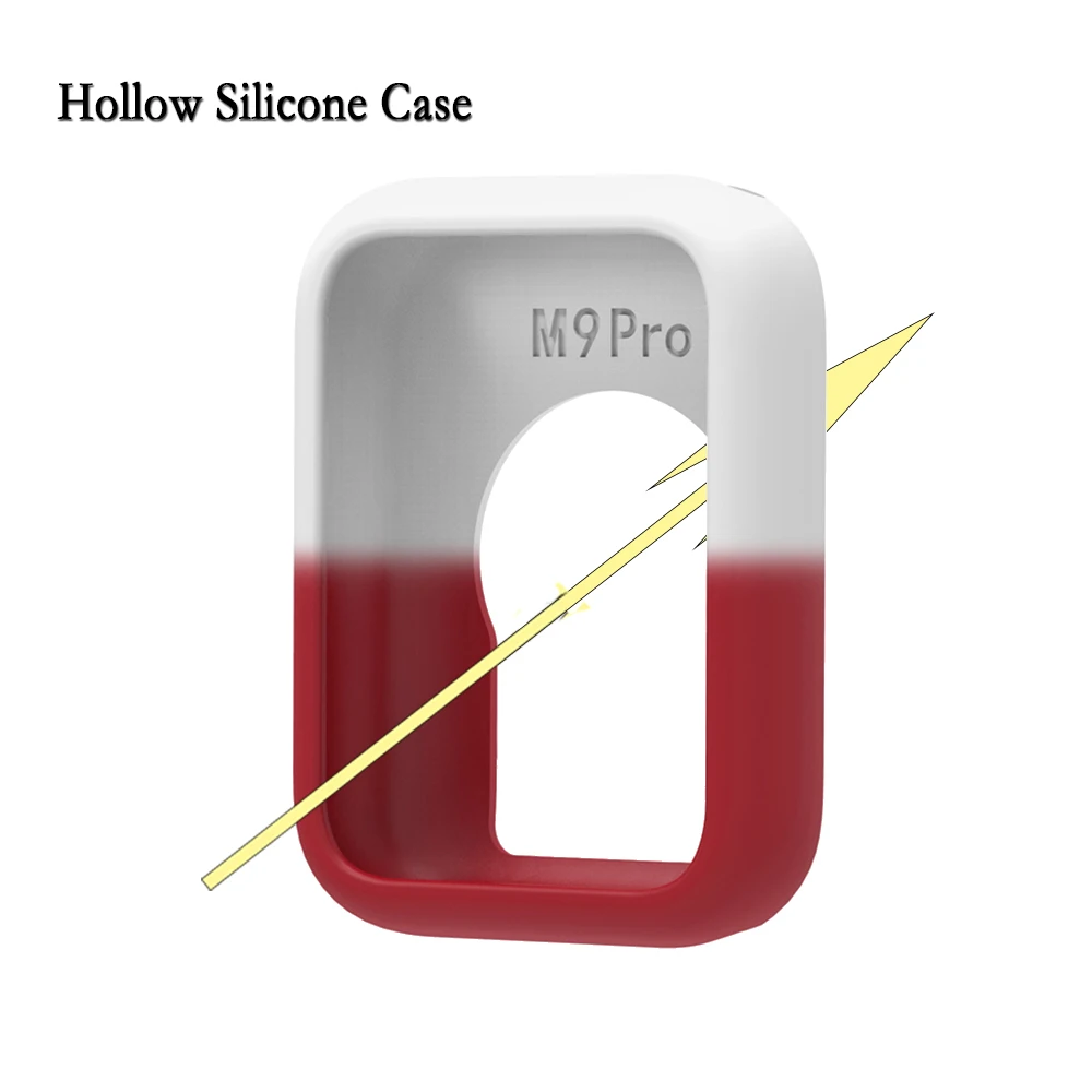 Soft Silicone Cover For Xiaomi Band 9pro Hollow Protective Case Super Light Watch Pretty Decorative Case Replacement