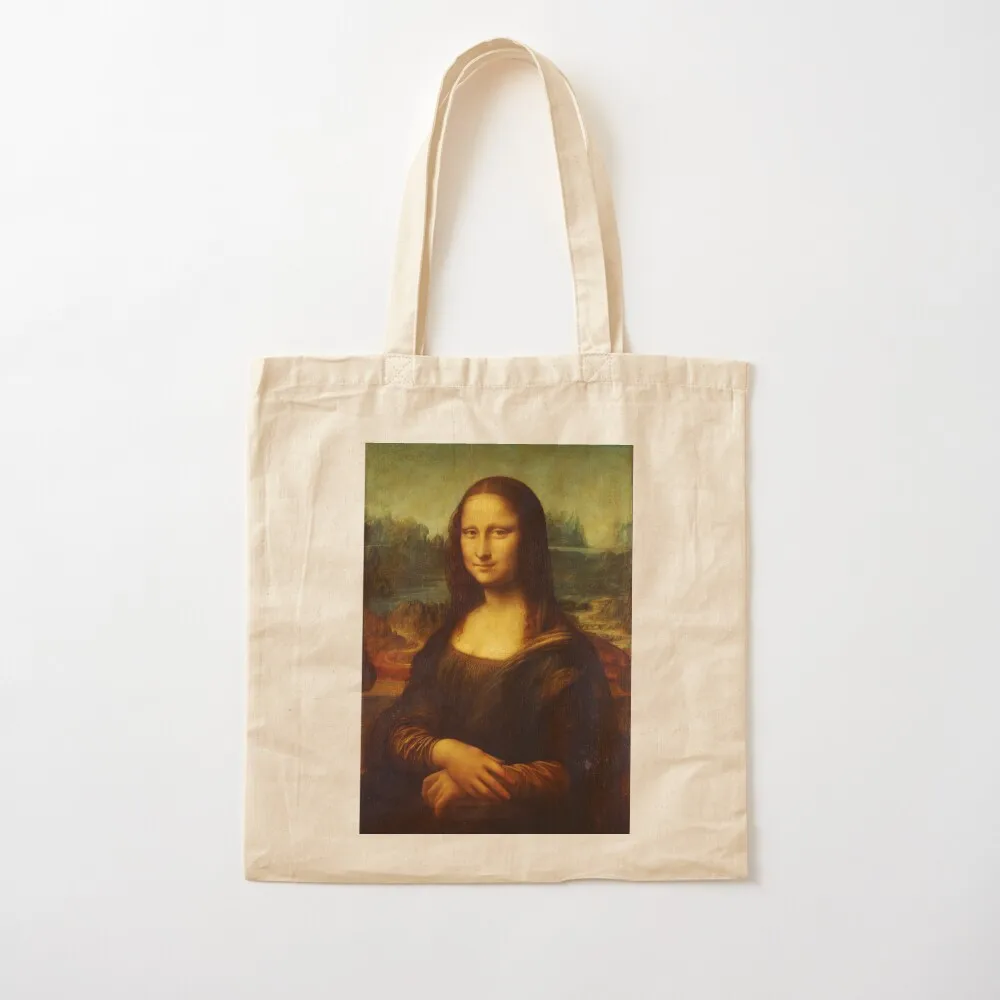 

High resolution - Mona Lisa - Digitally remastered Tote Bag Gift bag large size bags Custom bag Canvas Tote