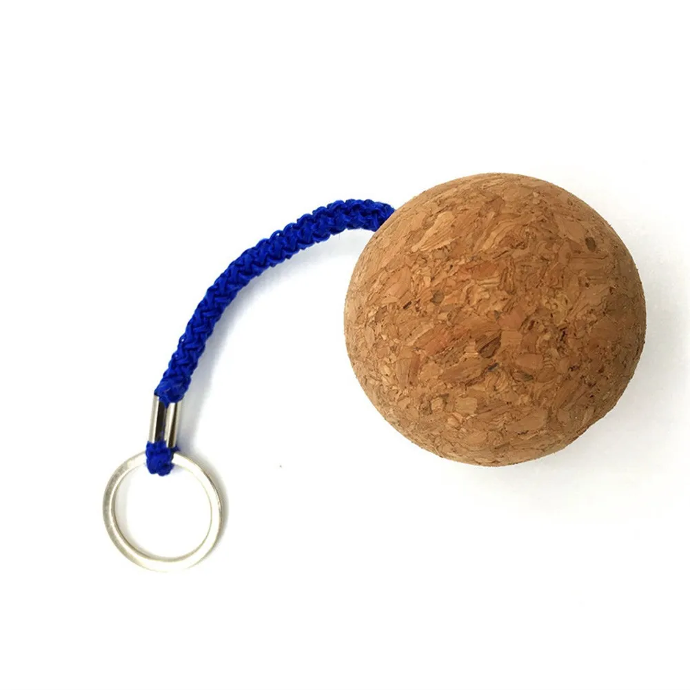 2Pcs Kork Ball Schwimmenden Schlüsselbund Runde 50MM Kunststoff Kotflügel Auftrieb Schlüssel Ring Geeignet Für Boot Segeln Kajakfahren surfen Geschenk – Detail 9