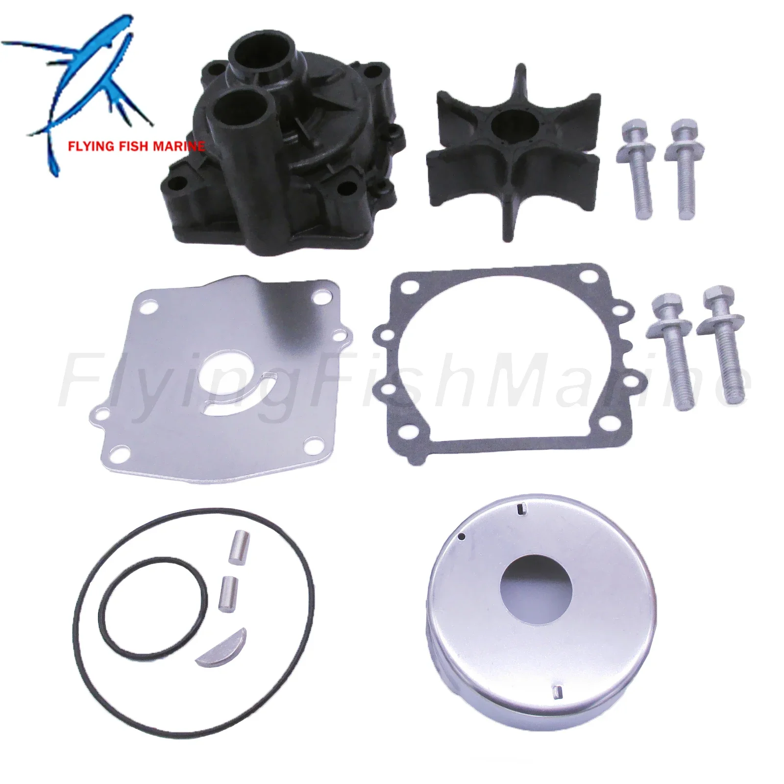 Outboard Engine 6E5-W0078-A1 6E5-W0078-01/00 18-3372 18-3373 Water Pump Repair Kit with Housing for Yamaha 115HP 130HP C115 L130