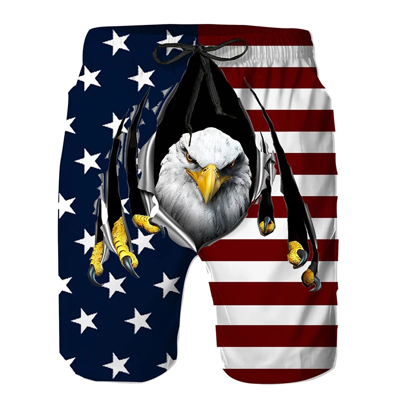Full Print Pineapple Graphic Beach Shorts For Men Quick Dry Casual Plus Size Short Pants Men\'s Swim Trunks Ropa De Hombre