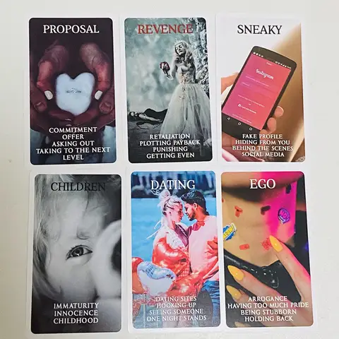 Mystic Black Rose Oracle Deck 78 Pcs Situations Tarot Cards Twin Flame Love Keywords Deck Healing Shadow Work Unique