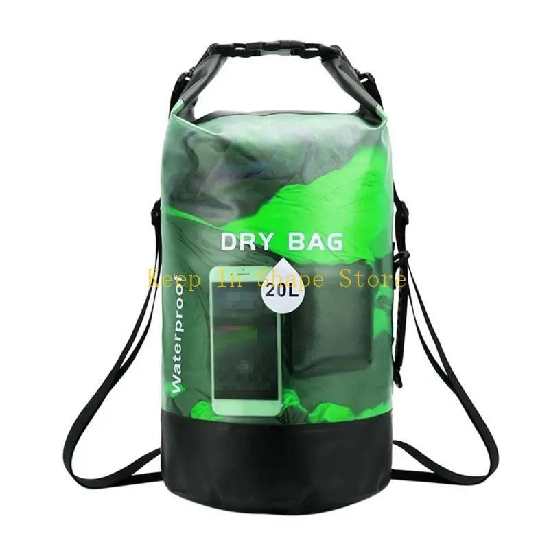 

U1JC 10L 20L Waterproof Dry Bag Pack Swimming Rafting Kayaking River Trekking Floating Sailing Canoing Boating Storage Backpack
