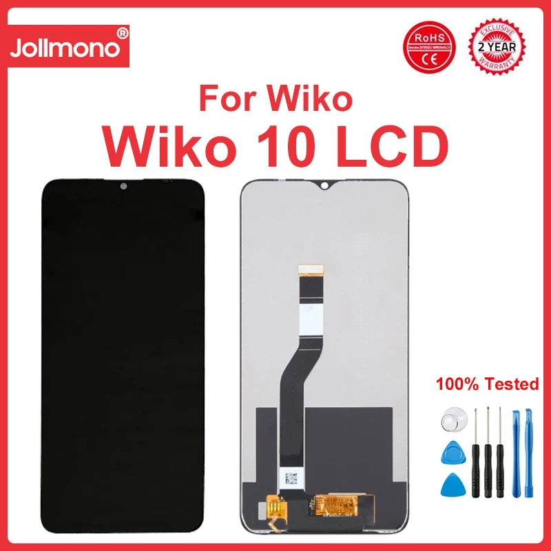 

6.75" Black For Wiko 10 VHEM-E04 VHEM-E03 LCD Display With Touch Screen Digitizer Sensor Panel Assembly Repair Parts