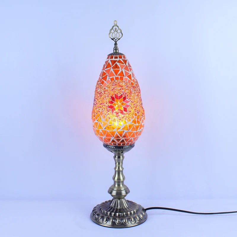 Glass Bohemian Retro Bedroom Living Room Restaurant Hotel Bar Study Bedside Turkish Desk Lamp