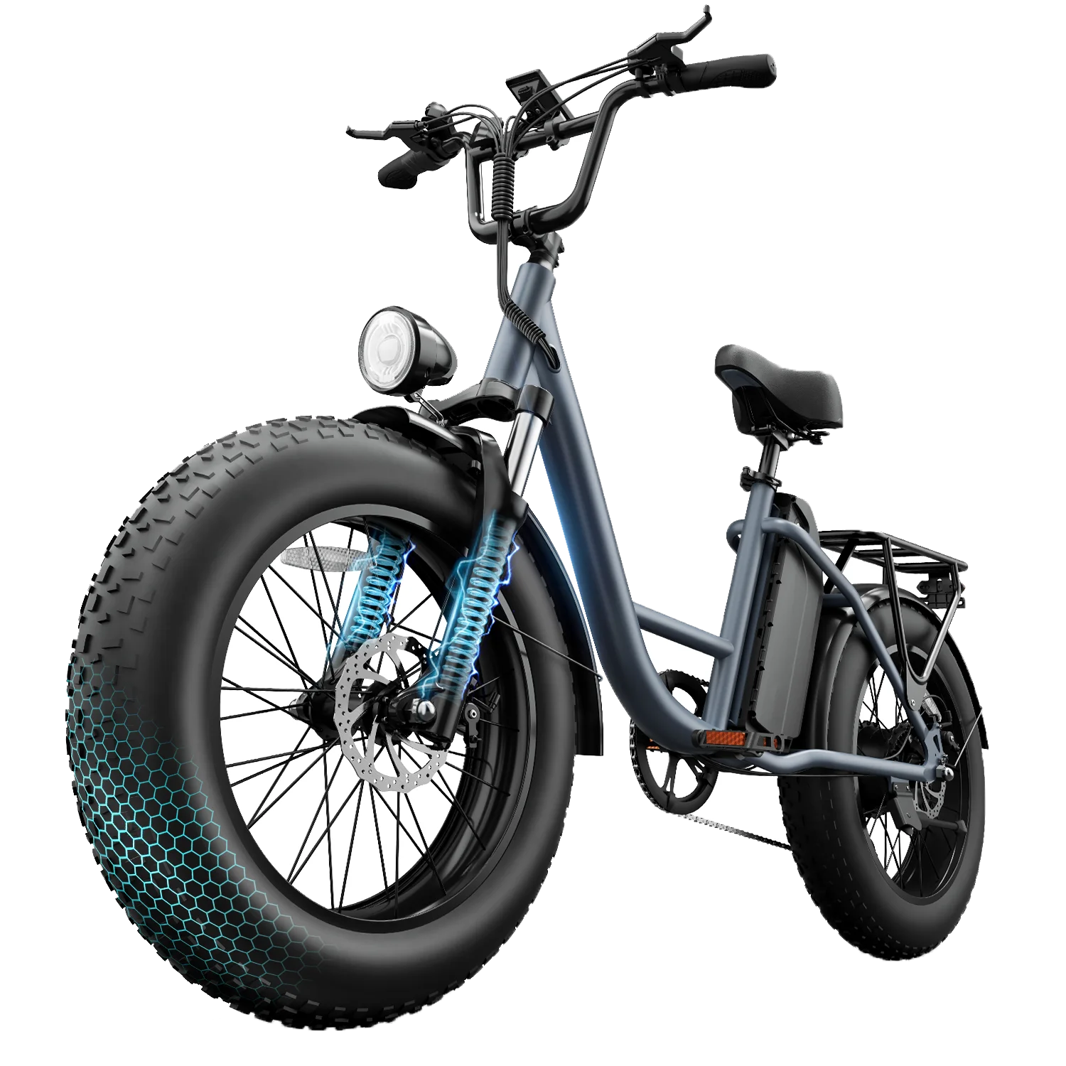 AliExpress URLIFE E20 pro Adult E-bike 20-inch Fat Tire city ebike 1500W motor 48V 15.6Ah battery commute Electric Bike