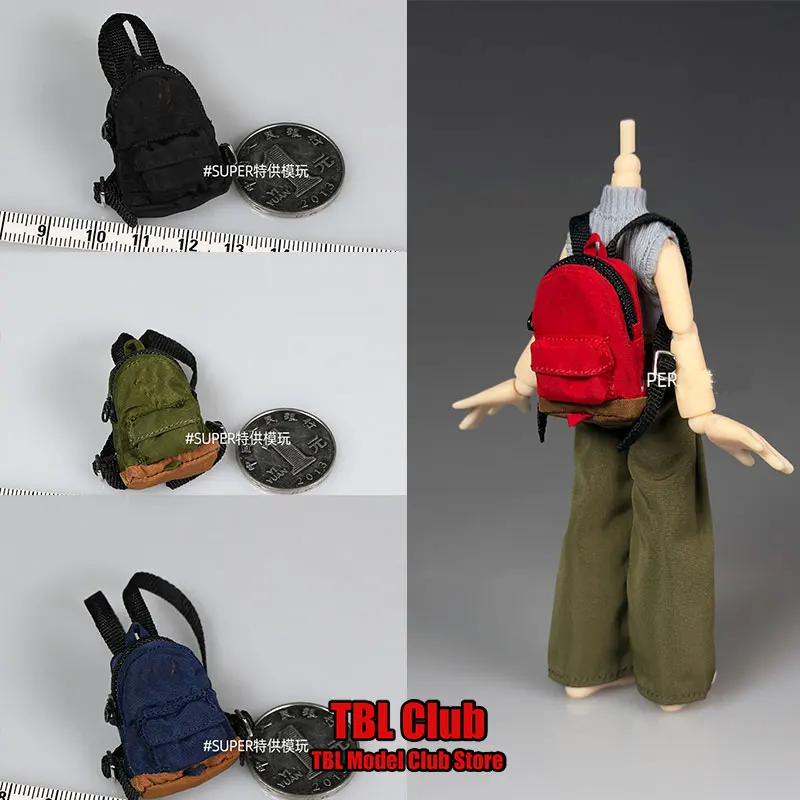 

In Stock 1/12 Scale Soldier Student Backpack Leisure Outdoor Travel Mountaineering Bag For 6inch BJD Action Figure Doll