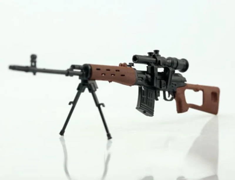 1/6 Scale SVD Toy Weapon 1:6 SVD Sniper Rifle 4D Plastic Gun Model for 12 inch Soldiers Action Figures Dolls