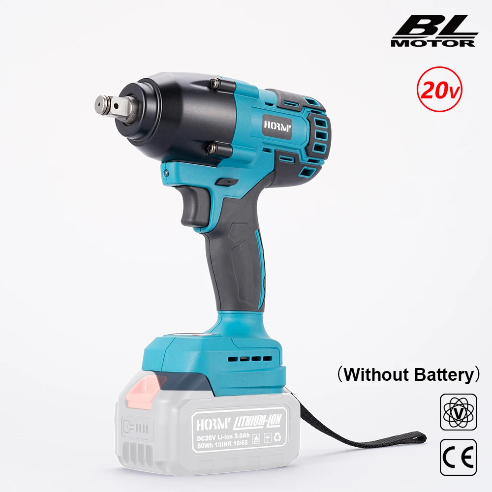 Brushless Electric Impact Wrench 600N.M Hand Drill Installation Rechargeable Adjust Three Speed For Car Truck Repair Power Tool