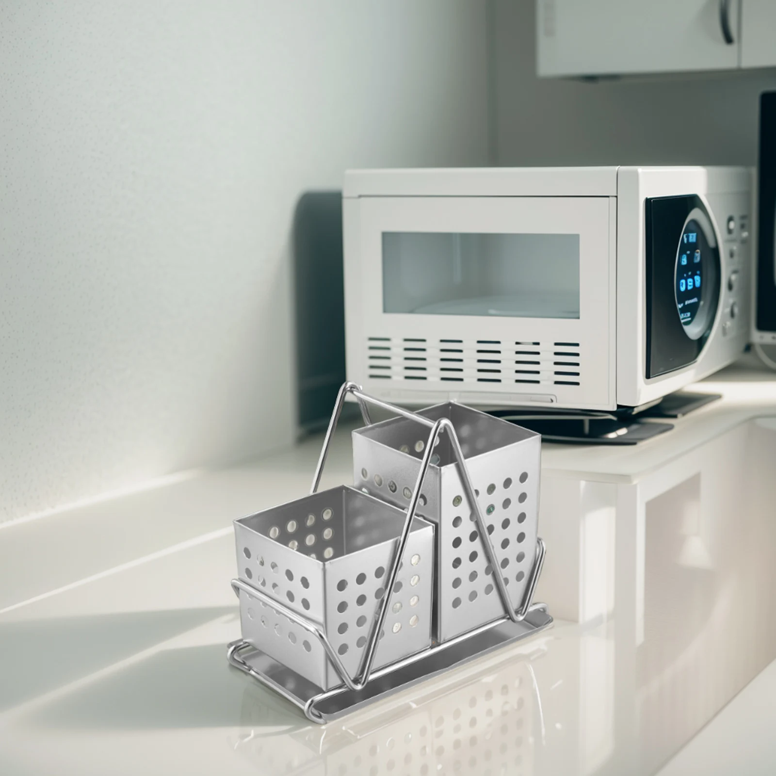 

Cutlery Holder Chopstick Draining Basket Stainless Steel Kitchen Utensil Rack Chopsticks Organizer Kitchen Tableware Stand