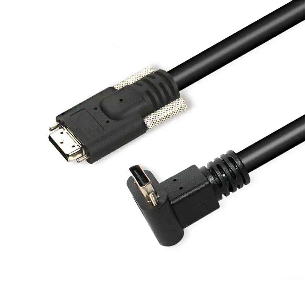 26-Pin CameraLink SDR Cable | 90° Right-Angle Connector | 1m High-Flex Shielded