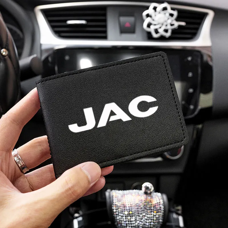 Auto Driver License Cover Unisex Formal Bag PU Leather Credit Card Holder For JAC Refine J347 JS234 S23457 Vapour T8 Accessories