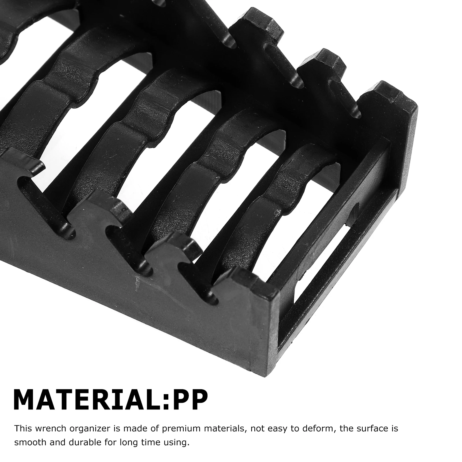 

Ratchet Wrench Set Holder Premium Material Durable Smooth Surface Storage Organizer Bracket Shop Home Workshop Use