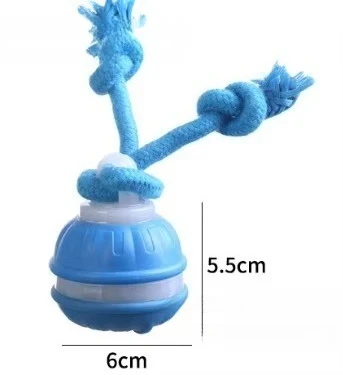 Smart Dog Toys Interactive Teasing Ball With Motion Activated Automatic Moving Squeaky Dog Toy Balls Puppy Chew Toys Knot Rope