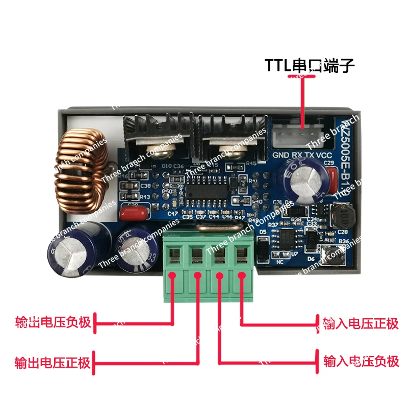 DC Adjustable Regulated Power Supply DIY Kit High Precision CNC Digital Display Step-down Module Circuit Board 50v5a24v