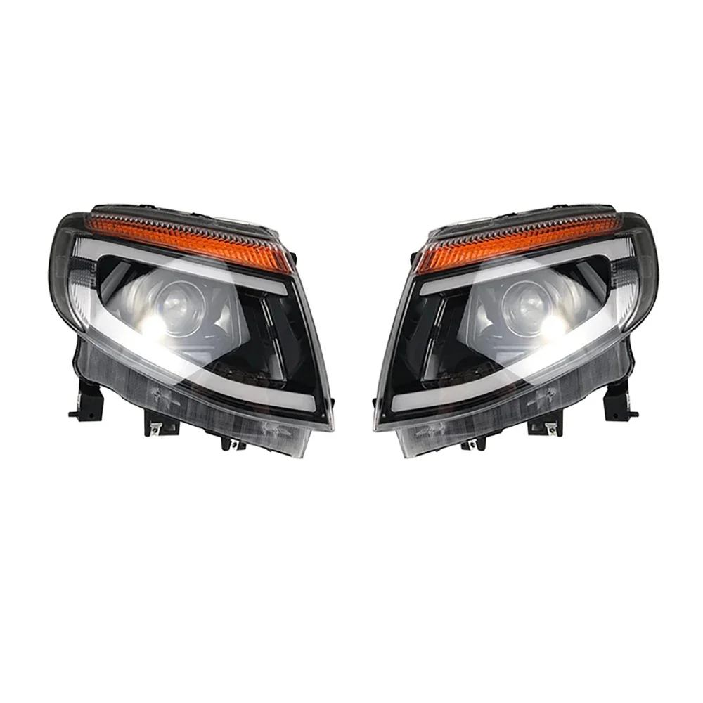 CAR LED HEADLAMPS ASSEMBLY FIT FOR RANGER T6 2012 2013 2014 AUTO PICKUP MODIFIED HEADLIGHTS TURN SIGNAL HEAD LIGHT ACCESSORIES