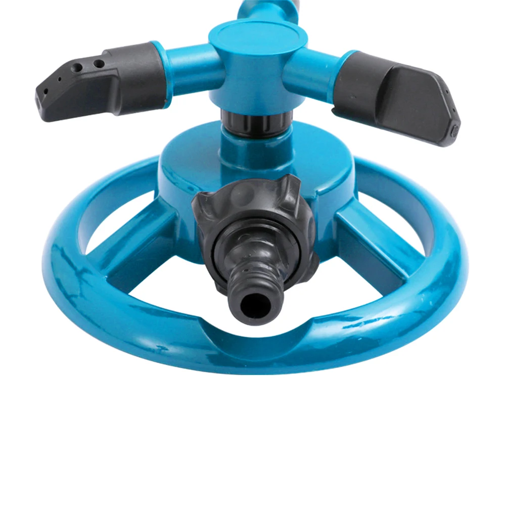 Automatic Rotating Garden Sprinkler Sprinkler Auto-rotating Nozzle Blue And Black 360 Sprinkler Four Nozzle Outlets