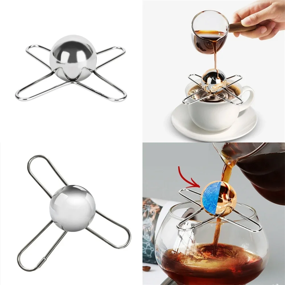 

Stainless Steel Espresso Coffee Ice Ball Whiskey Wine Cooler Chilling Cubes Coffee Cooler Chilling Stone Whisky Balls