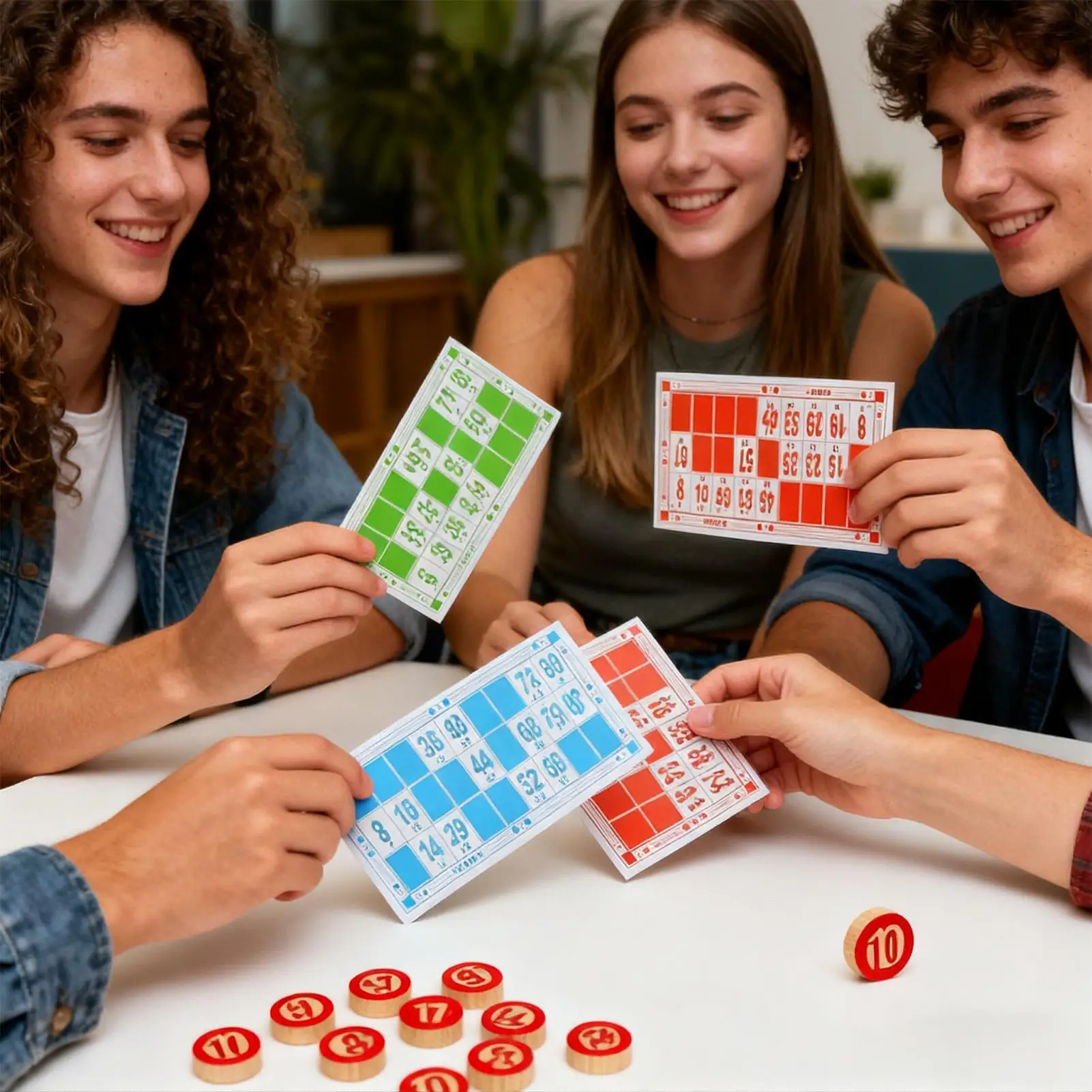 

Bingo Game Funny Educational Interactive Vintage Large Print Card Match Chess Game For Kids Family Friends Group Play Night