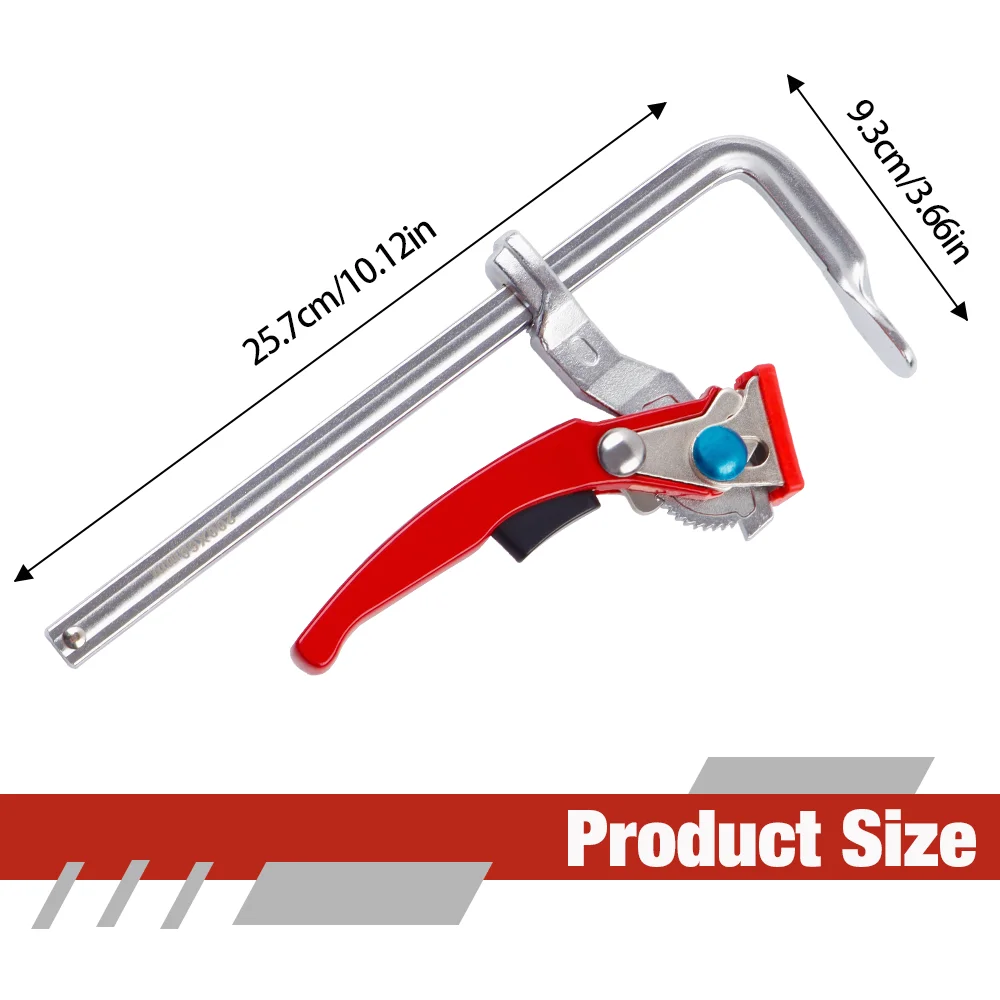 1/2 Pcs 200*60mm Ratcheting Table Clamps F-Clamp Woodworking Clamp Fixing Clamp, Quick Saw Track Clamp, For MFT And Rail Systems